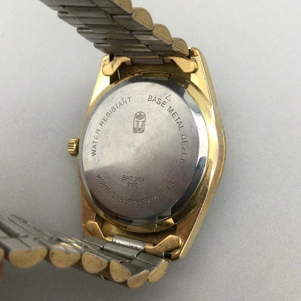 Jules Jurgensen TWU Local 513 Mens Watch 34mm Gold Tone Day Date New Battery